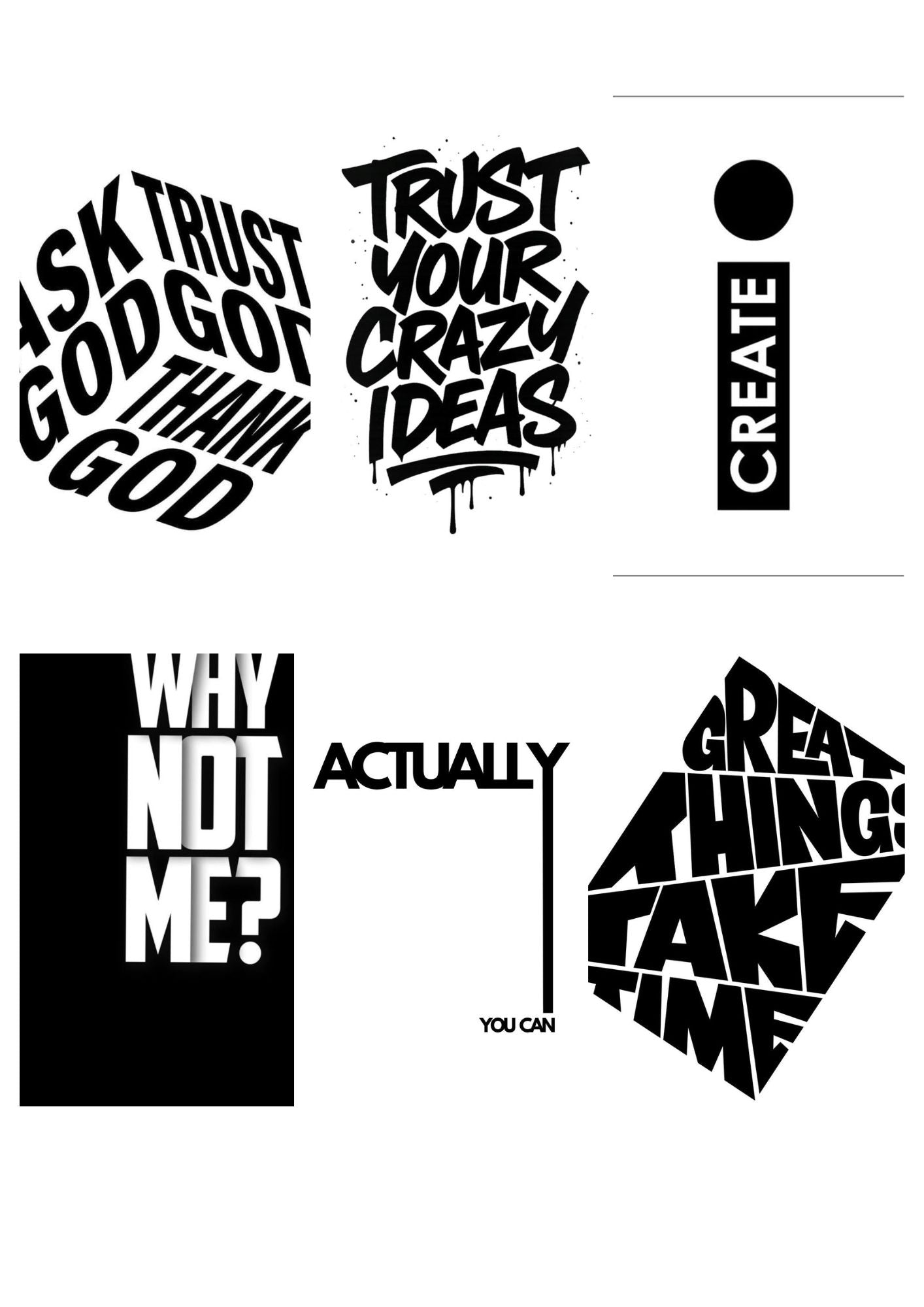 Motivational Poster Bundle – A4 Hustle Wall Art | Thewar.pk